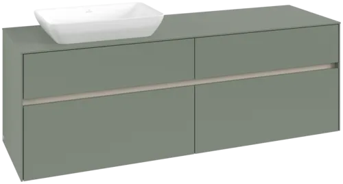 VILLEROY BOCH Toaletní skříňka Collaro, 4 výsuvy, 1600 x 548 x 500 mm, Soft Green / Soft Green #C12100AF