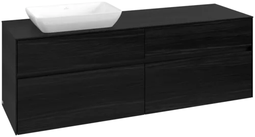 VILLEROY BOCH Toaletní skříňka Collaro, 4 výsuvy, 1600 x 548 x 500 mm, černý dub / černý dub #C12100AB
