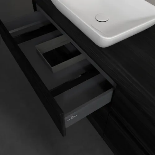 VILLEROY BOCH Toaletní skříňka Collaro, 4 výsuvy, 1600 x 548 x 500 mm, černý dub / černý dub #C12100AB, obrázek 7