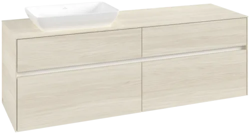 VILLEROY BOCH Toaletní skříňka Collaro, 4 výsuvy, 1600 x 548 x 500 mm, bílý dub / bílý dub #C12100AA