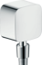 Obrázek HANSGROHE FixFit přípojka hadice se zpětným ventilem a kulovým kloubem #27414000 - chrom