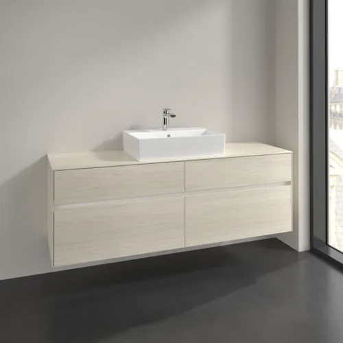 VILLEROY BOCH Toaletní skříňka Collaro, s osvětlením, 4 výsuvy, 1600 x 548 x 500 mm, bílý dub / bílý dub #C134B0AA, obrázek 2