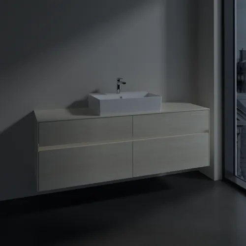 VILLEROY BOCH Toaletní skříňka Collaro, s osvětlením, 4 výsuvy, 1600 x 548 x 500 mm, bílý dub / bílý dub #C134B0AA, obrázek 5