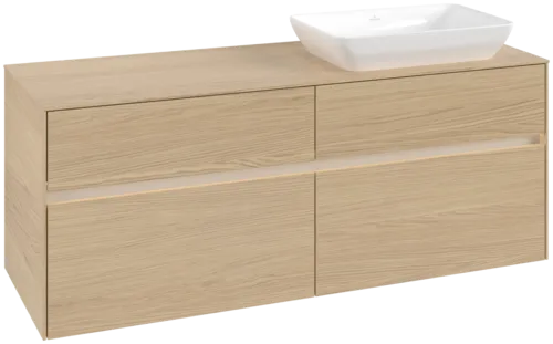 VILLEROY BOCH Toaletní skříňka Collaro, s osvětlením, 4 výsuvy, 1400 x 548 x 500 mm, severský dub / severský dub #C118B0VJ