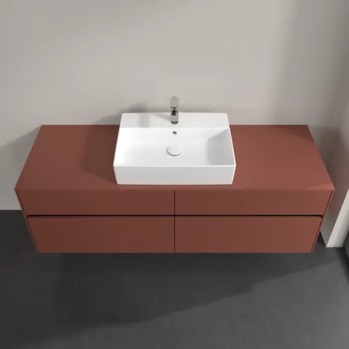 VILLEROY BOCH Toaletní skříňka Collaro, s osvětlením, 4 výsuvy, 1600 x 548 x 500 mm, Vínově červená / Vínově červená #C134B0AH, obrázek 4