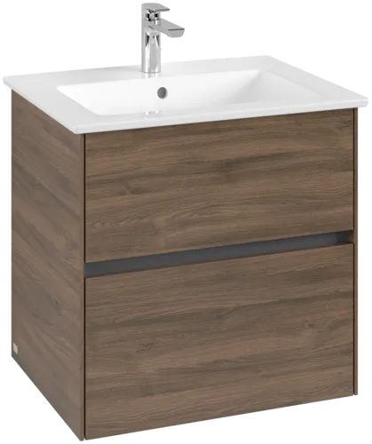 VILLEROY BOCH Toaletní skříňka Collaro, 2 výsuvy, 611 x 610 x 480 mm, dub Arizona #C14300VH
