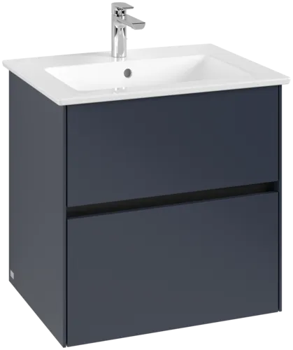 VILLEROY BOCH Toaletní skříňka Collaro, 2 výsuvy, 611 x 610 x 480 mm, Marine Blue #C14300VQ