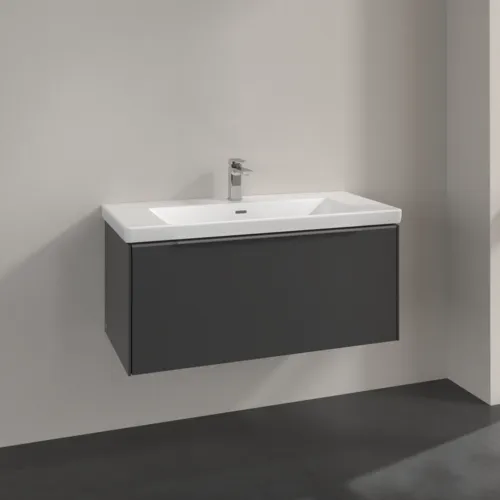 VILLEROY BOCH Subway 3.0 Vanity unit, 1 zásuvka, 973 x 429 x 478 mm, grafitová barva #C56900VR, obrázek 2