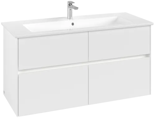 VILLEROY BOCH Toaletní skříňka Collaro, s osvětlením, 4 výsuvy, 1161 x 610 x 480 mm, bílá matná #C146B0MS