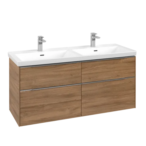 VILLEROY BOCH Subway 3.0 Vanity unit, 4 výsuvy, 1272 x 576 x 478 mm, dub Kansas #C56800RH