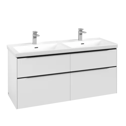 VILLEROY BOCH Subway 3.0 Vanity unit, 4 výsuvy, 1272 x 576 x 478 mm, čistě bílá #C56801VF