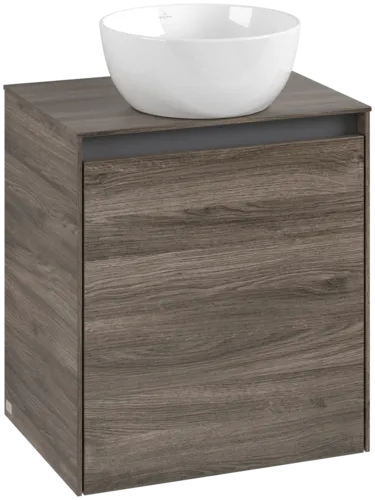 VILLEROY BOCH Toaletní skříňka Collaro, 1 dvířka, 500 x 548 x 380 mm, Kamenný dub / Kamenný dub #C14900RK
