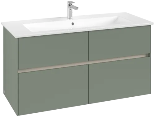 VILLEROY BOCH Toaletní skříňka Collaro, 4 výsuvy, 1161 x 610 x 480 mm, jemně zelená #C14600AF