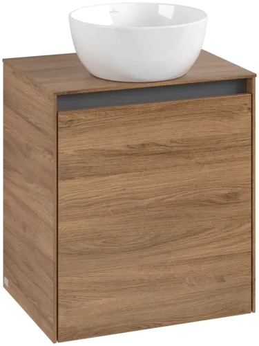 VILLEROY BOCH Toaletní skříňka Collaro, 1 dvířka, 500 x 548 x 380 mm, dub Kansas / dub Kansas #C14900RH