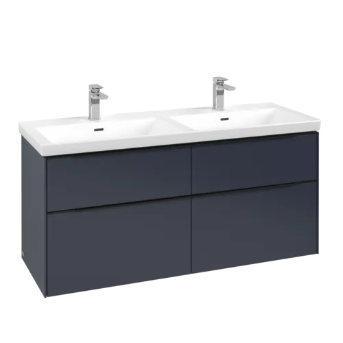 VILLEROY BOCH Subway 3.0 Vanity unit, 4 výsuvy, 1272 x 576 x 478 mm, Marine Blue #C56801VQ