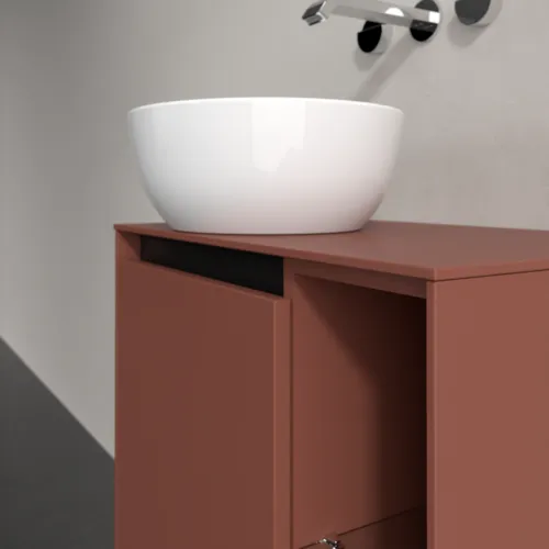 VILLEROY BOCH Toaletní skříňka Collaro, s osvětlením, 1 dvířka, 600 x 548 x 380 mm, Vínově červená / Vínově červená #C152B0AH, obrázek 6