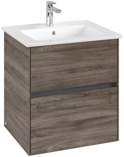 VILLEROY BOCH Toaletní skříňka Collaro, 2 výsuvy, 561 x 610 x 480 mm, dub kamenný #C14200RK