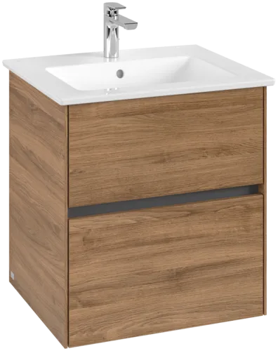 VILLEROY BOCH Toaletní skříňka Collaro, 2 výsuvy, 561 x 610 x 480 mm, dub Kansas #C14200RH