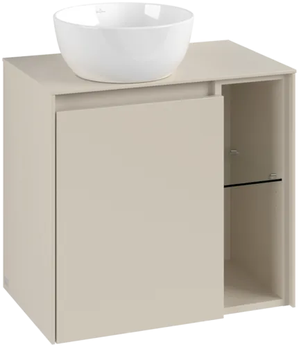 VILLEROY BOCH Toaletní skříňka Collaro, 1 dvířka, 600 x 548 x 380 mm, Cashmere Grey / Cashmere Grey #C15200VN