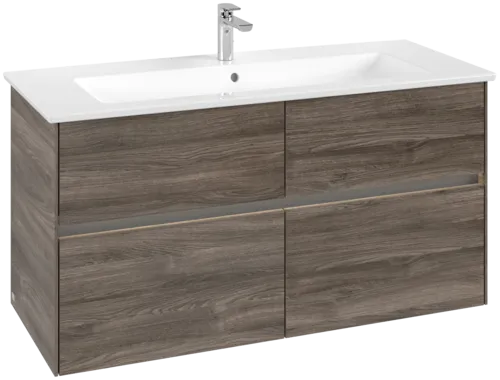 VILLEROY BOCH Toaletní skříňka Collaro, s osvětlením, 4 výsuvy, 1161 x 610 x 480 mm, dub kamenný #C146B0RK