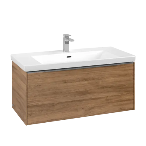 VILLEROY BOCH Subway 3.0 Vanity unit, 1 zásuvka, 973 x 429 x 478 mm, dub Kansas #C56900RH