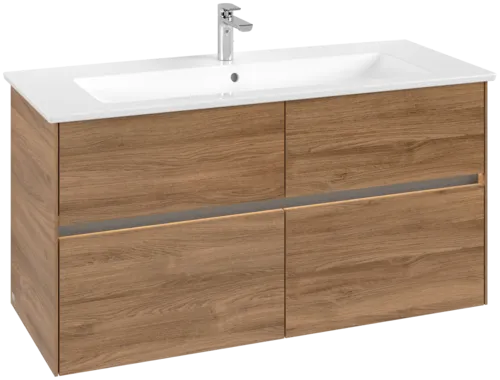 VILLEROY BOCH Toaletní skříňka Collaro, s osvětlením, 4 výsuvy, 1161 x 610 x 480 mm, dub Kansas #C146B0RH