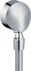 Obrázek HANSGROHE FixFit přípojka hadice se zpětným ventilem a kulovým kloubem E #27505000 - chrom