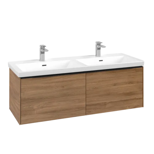 VILLEROY BOCH Subway 3.0 Vanity unit, 2 výsuvy, 1272 x 429 x 478 mm, dub Kansas #C56701RH