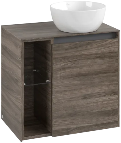 VILLEROY BOCH Toaletní skříňka Collaro, 1 dvířka, 600 x 548 x 380 mm, Kamenný dub / Kamenný dub #C15100RK