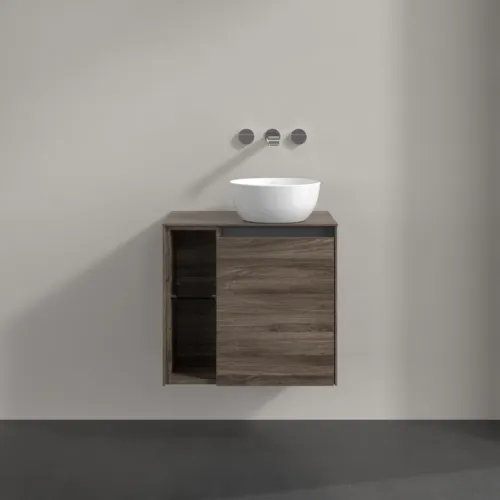 VILLEROY BOCH Toaletní skříňka Collaro, 1 dvířka, 600 x 548 x 380 mm, Kamenný dub / Kamenný dub #C15100RK, obrázek 3