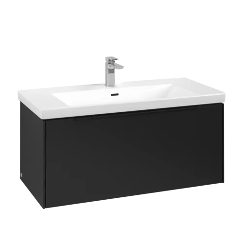 VILLEROY BOCH Subway 3.0 Vanity unit, 1 zásuvka, 973 x 429 x 478 mm, Volcano Black #C56901VL