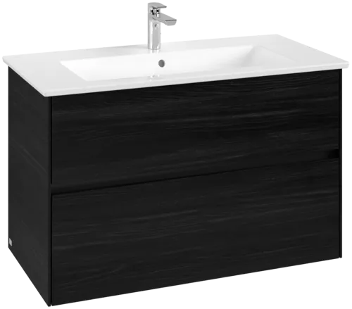 VILLEROY BOCH Toaletní skříňka Collaro, 2 výsuvy, 961 x 610 x 480 mm, černý dub #C14500AB