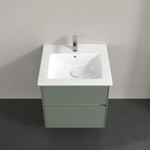 VILLEROY BOCH Toaletní skříňka Collaro, s osvětlením, 2 výsuvy, 561 x 610 x 480 mm, Soft Green #C142B0AF, obrázek 4