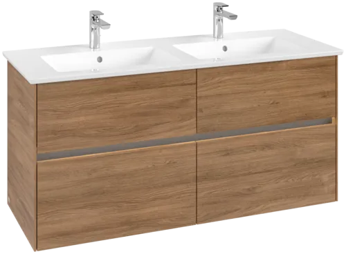 VILLEROY BOCH Toaletní skříňka Collaro, s osvětlením, 4 výsuvy, 1261 x 610 x 480 mm, dub Kansas #C147B0RH