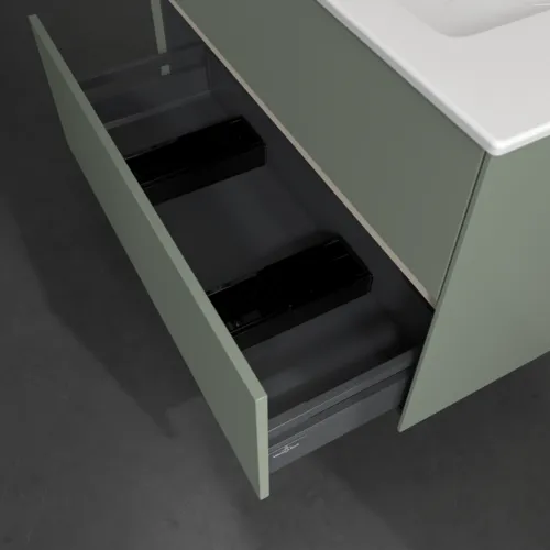 VILLEROY BOCH Toaletní skříňka Collaro, s osvětlením, 2 výsuvy, 961 x 610 x 480 mm, Soft Green #C145B0AF, obrázek 7