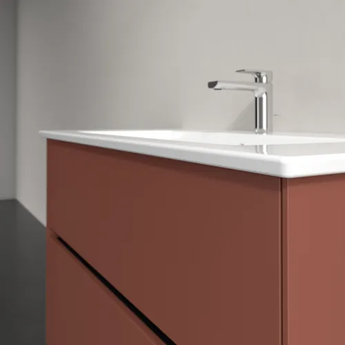VILLEROY BOCH Umyvadlová skříňka Collaro, s osvětlením, 2 výsuvy, 961 x 610 x 480 mm, vínově červená #C145B0AH, obrázek 6