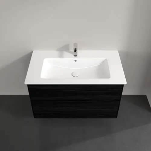 VILLEROY BOCH Toaletní skříňka Collaro, s osvětlením, 2 výsuvy, 961 x 610 x 480 mm, černý dub #C145B0AB, obrázek 4