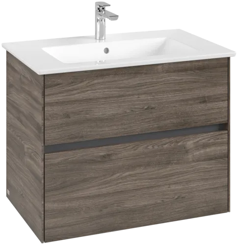 VILLEROY BOCH Toaletní skříňka Collaro, 2 výsuvy, 761 x 610 x 480 mm, dub kamenný #C14400RK