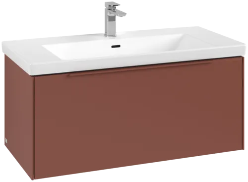 VILLEROY BOCH Subway 3.0 Vanity unit, 1 zásuvka, 973 x 429 x 478 mm, vínově červená #C56902AH