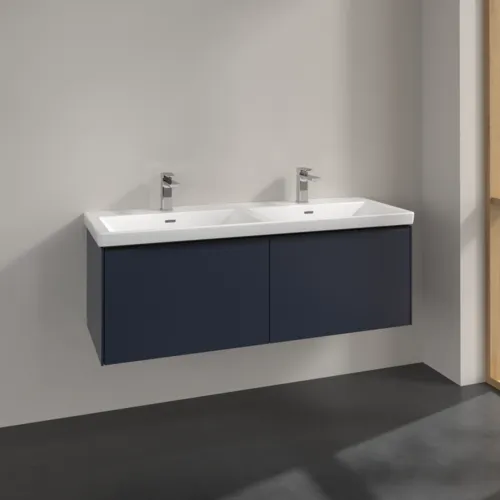 VILLEROY BOCH Subway 3.0 Vanity unit, 2 výsuvy, 1272 x 429 x 478 mm, Marine Blue #C56701VQ, obrázek 2