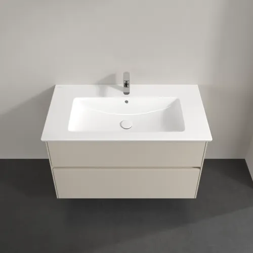 VILLEROY BOCH Toaletní skříňka Collaro, 2 výsuvy, 961 x 610 x 480 mm, Cashmere Grey #C14500VN, obrázek 4