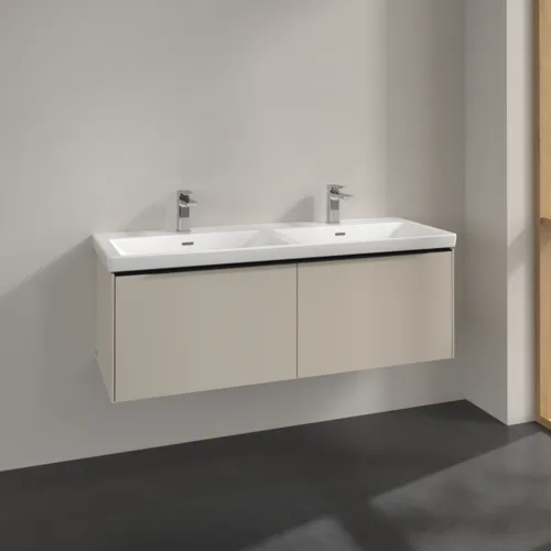 VILLEROY BOCH Subway 3.0 Vanity unit, 2 výsuvy, 1272 x 429 x 478 mm, Cashmere Grey #C56701VN, obrázek 2