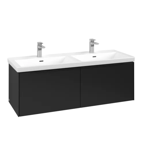 VILLEROY BOCH Subway 3.0 Vanity unit, 2 výsuvy, 1272 x 429 x 478 mm, Volcano Black #C56701VL