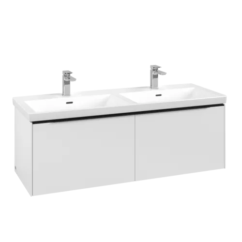 VILLEROY BOCH Subway 3.0 Vanity unit, 2 výsuvy, 1272 x 429 x 478 mm, čistě bílá #C56701VF