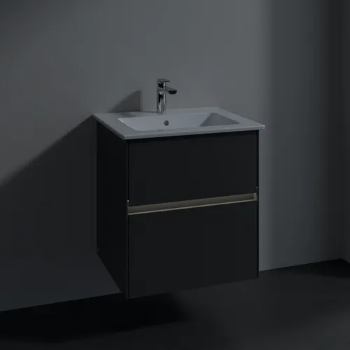 VILLEROY BOCH Toaletní skříňka Collaro, s osvětlením, 2 výsuvy, 561 x 610 x 480 mm, grafitová barva #C142B0VR, obrázek 5