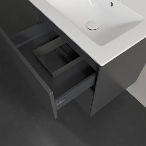 VILLEROY BOCH Toaletní skříňka Collaro, s osvětlením, 2 výsuvy, 561 x 610 x 480 mm, grafitová barva #C142B0VR, obrázek 8