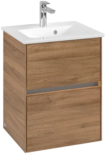 VILLEROY BOCH Toaletní skříňka Collaro, s osvětlením, 2 výsuvy, 472 x 609,5 x 404 mm, dub Kansas #C141B0RH