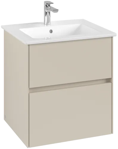 VILLEROY BOCH Toaletní skříňka Collaro, s osvětlením, 2 výsuvy, 561 x 610 x 480 mm, Cashmere Grey #C142B0VN