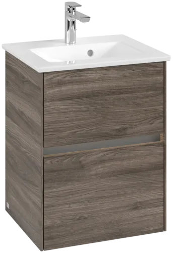 VILLEROY BOCH Toaletní skříňka Collaro, s osvětlením, 2 výsuvy, 472 x 609,5 x 404 mm, dub kamenný #C141B0RK