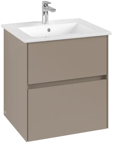 VILLEROY BOCH Toaletní skříňka Collaro, s osvětlením, 2 výsuvy, 561 x 610 x 480 mm, taupe #C142B0VM